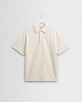 Shore - Ecru Textured Organic Cotton Polo Shirt