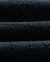 wax london men's Sidney - Washed Black Embroidered Brushed Cotton Sweatshirt