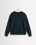 Sidney - Washed Black Embroidered Brushed Cotton Sweatshirt