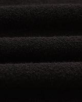 wax london men's Siena - Black Boucle Knitted Polo Shirt