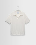 Siena - Ecru Boucle Knitted Polo Shirt