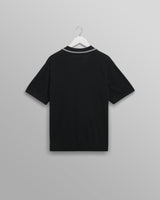 wax london men's Siena - Navy Fine Gauge Cotton Polo