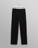 wax london men's Ska - Black Embroidered Logo Loopback Cotton Joggers