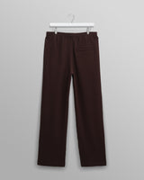 wax london men's Ska - Dark Brown Structured Waffle Joggers