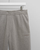 wax london men's Ska - Grey Embroidered Logo Loopback Cotton Joggers