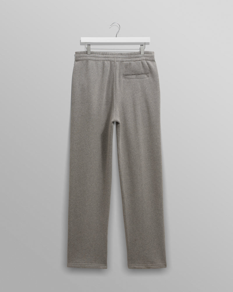 wax london men's Ska - Grey Embroidered Logo Loopback Cotton Joggers