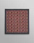 Sloane - Burgundy Painted Geometric Neck Scarf