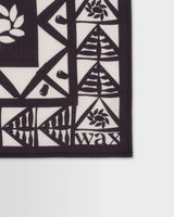 wax london men's Sloane - Navy And Ecru Painted Flower Neck Scarf