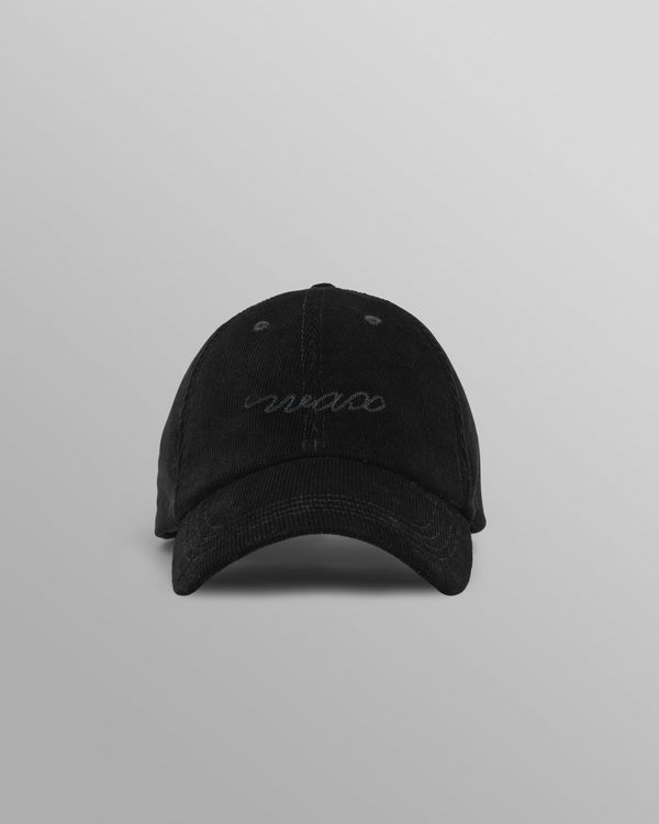 wax london men's Spencer - Black Corduroy Sports Cap