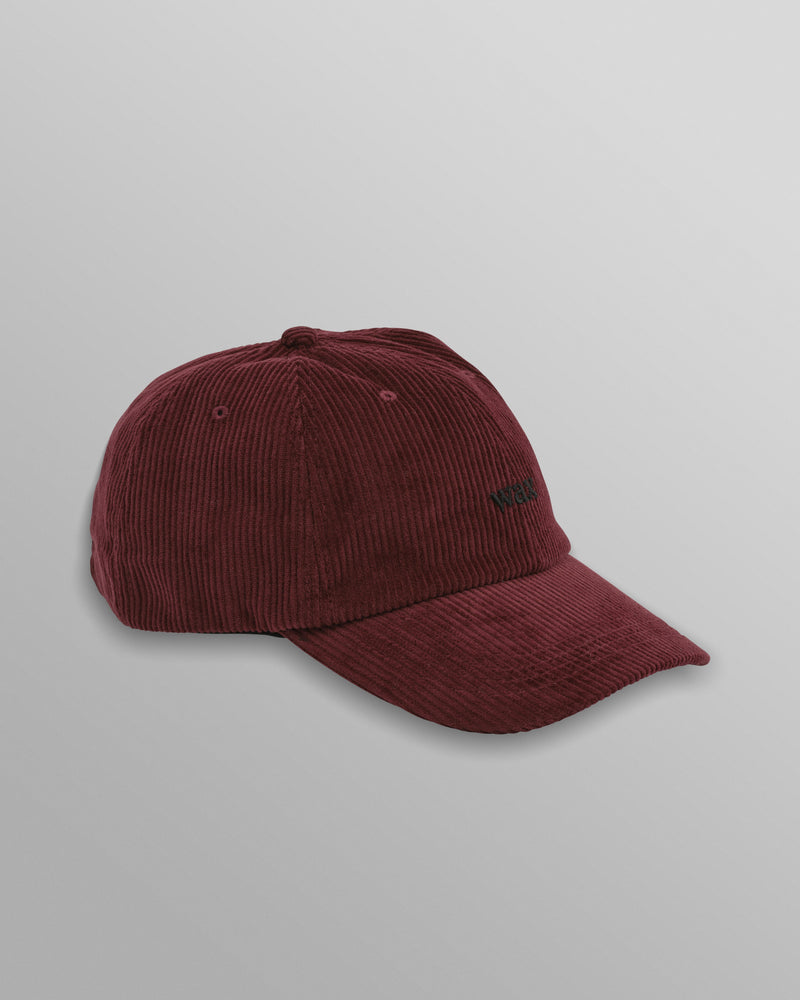 wax london Spencer - Burgundy Corduroy Sports Cap