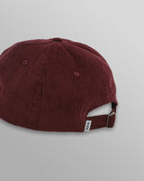 wax london Spencer - Burgundy Corduroy Sports Cap