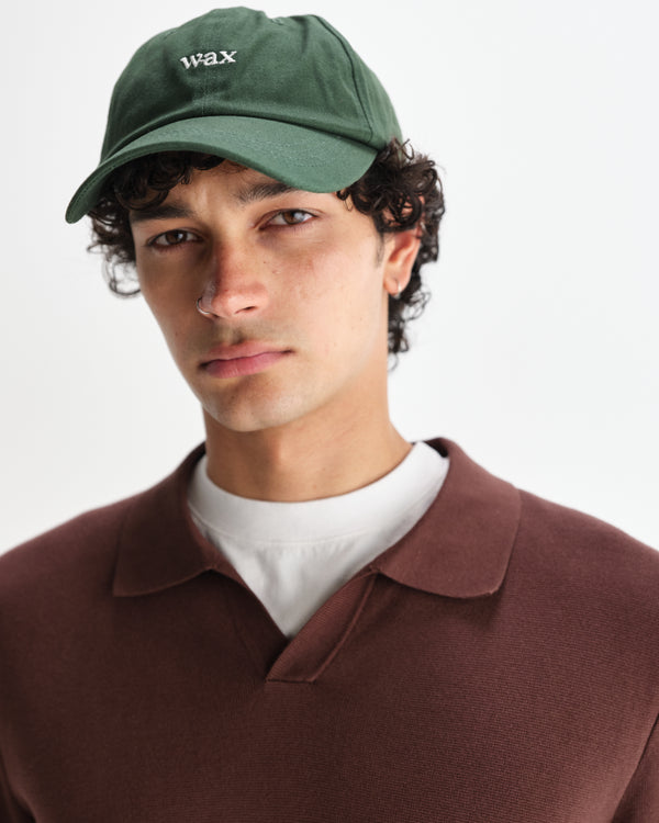 wax london men's Spencer - Green Cotton Sports Cap