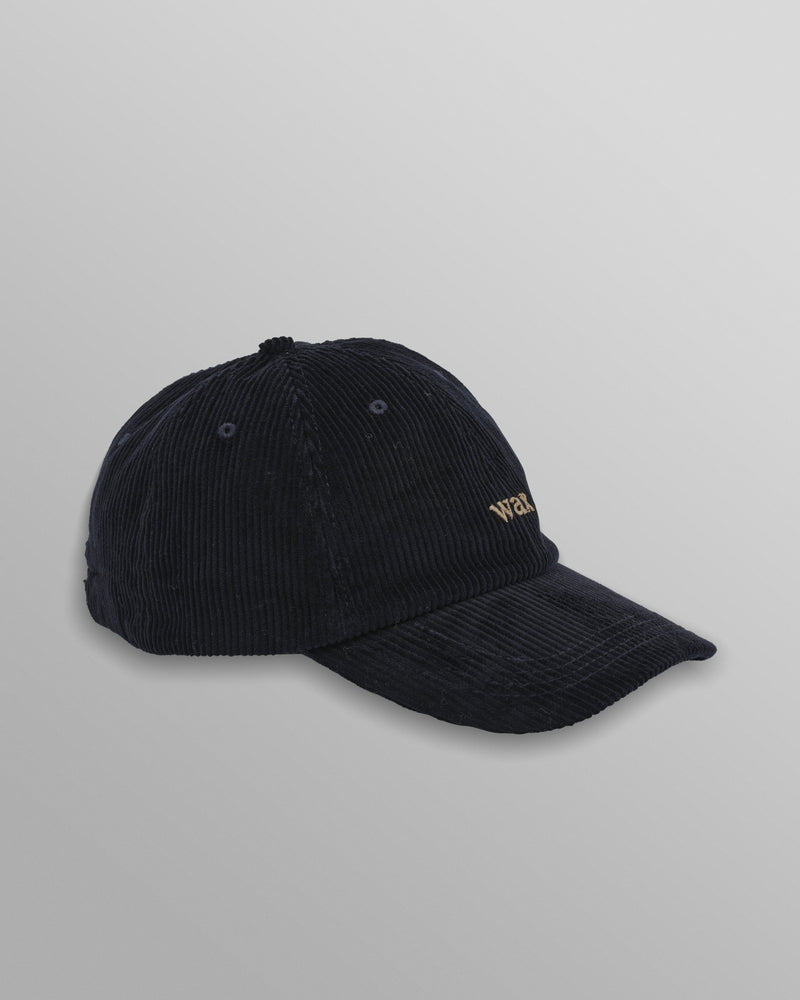 wax london Spencer - Navy Corduroy Sports Cap