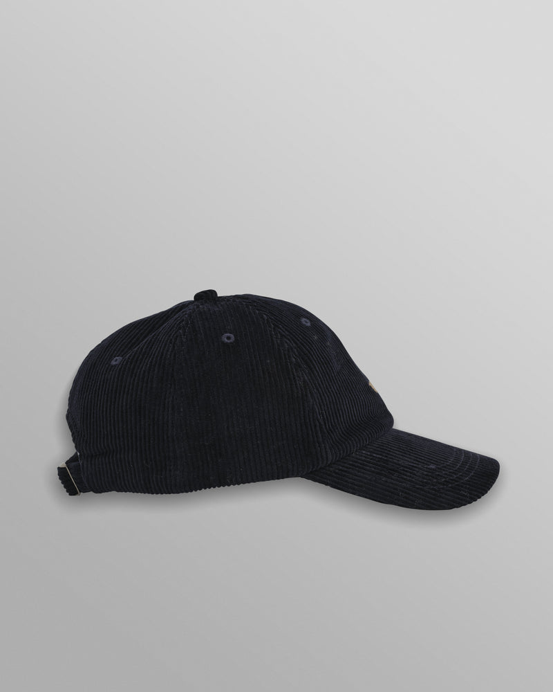 wax london Spencer - Navy Corduroy Sports Cap