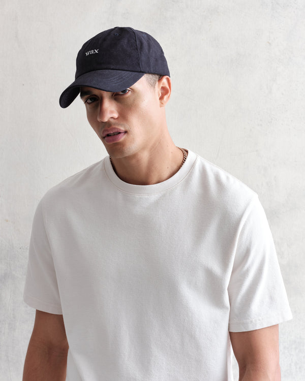 wax london Spencer - Navy Cotton Sports Cap