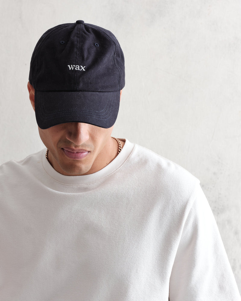 wax london Spencer - Navy Cotton Sports Cap