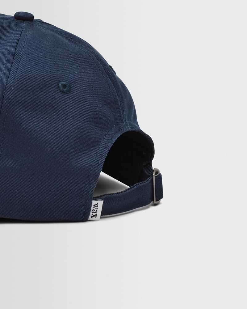 Men's Navy & Yellow Cotton Sports Cap | Wax London