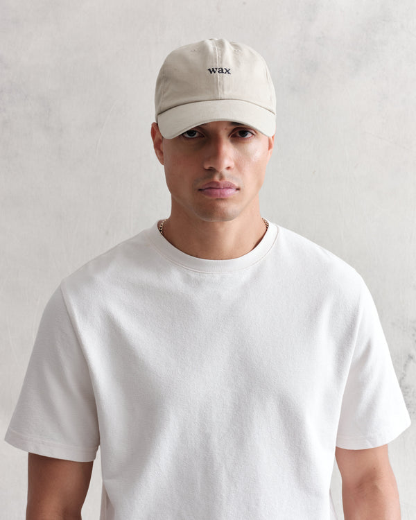 wax london Spencer - Stone Cotton Sports Cap