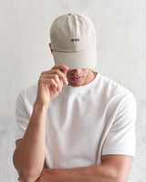 wax london Spencer - Stone Cotton Sports Cap