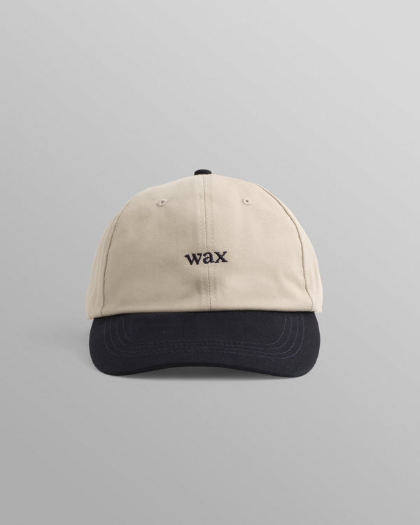 wax london men's Spencer - Stone/Navy Cotton Sports Cap