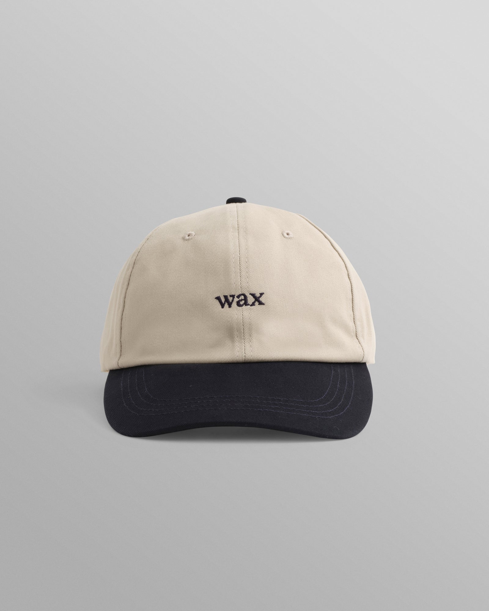 Men's Stone/Navy Cotton Sports Cap Wax London - Main Image