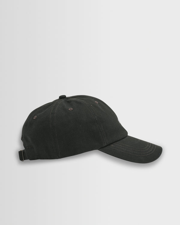 wax london men's Spencer - Washed Black Cotton Sports Cap