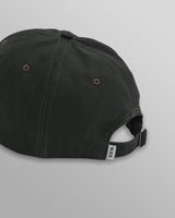 wax london Spencer - Washed Black Cotton Sports Cap