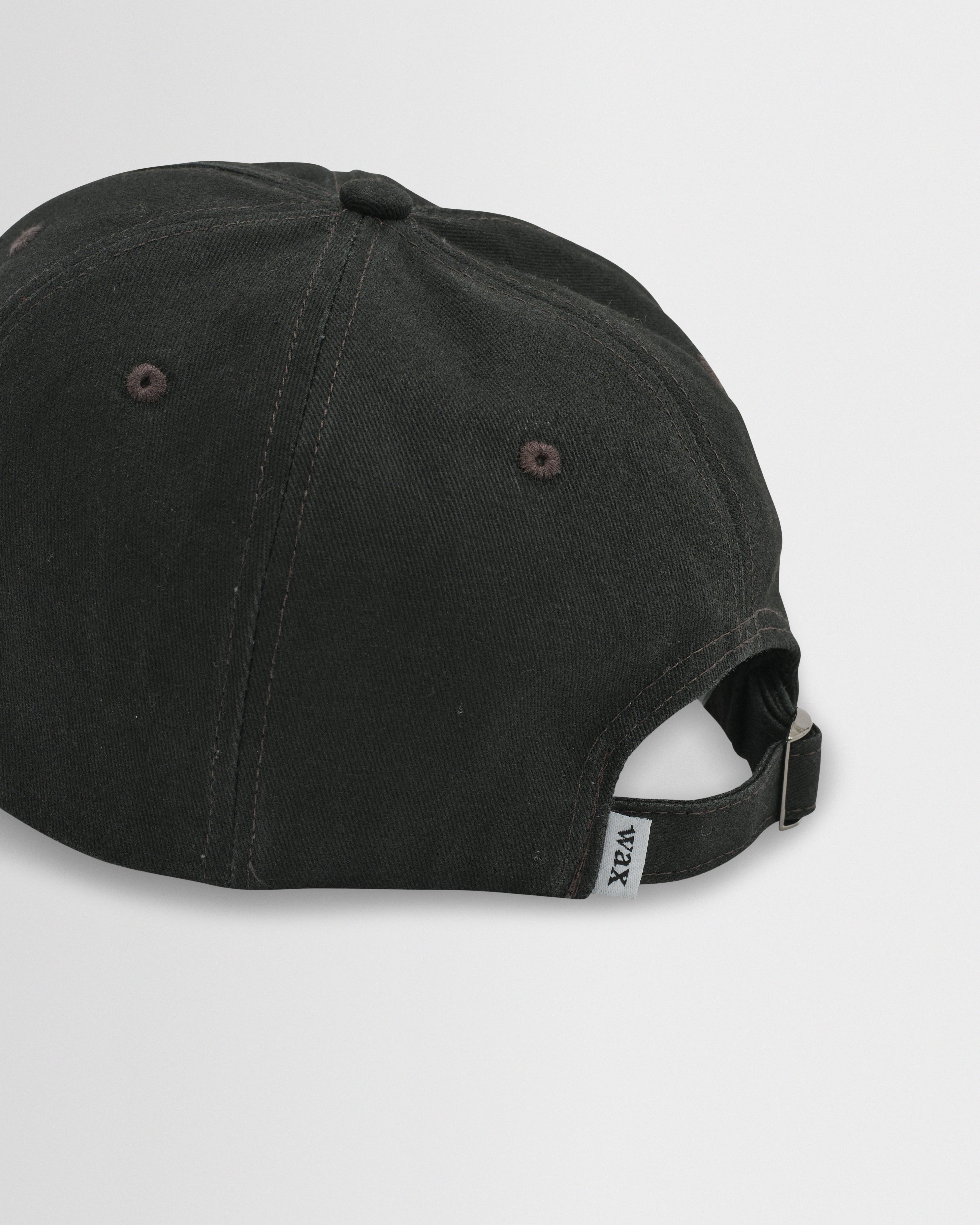 Spender Engine Cap Men's Washed Black Cotton Sports Cap & Wax London