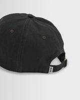 wax london men's Spencer - Washed Black Cotton Sports Cap