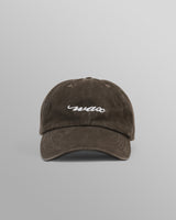 wax london Spencer - Washed Brown Cotton Sports Cap