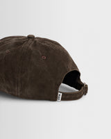 wax london men's Spencer - Washed Brown Heavy Cotton Twill Sports Cap