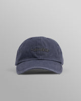 wax london Spencer - Washed Navy Cotton Sports Cap