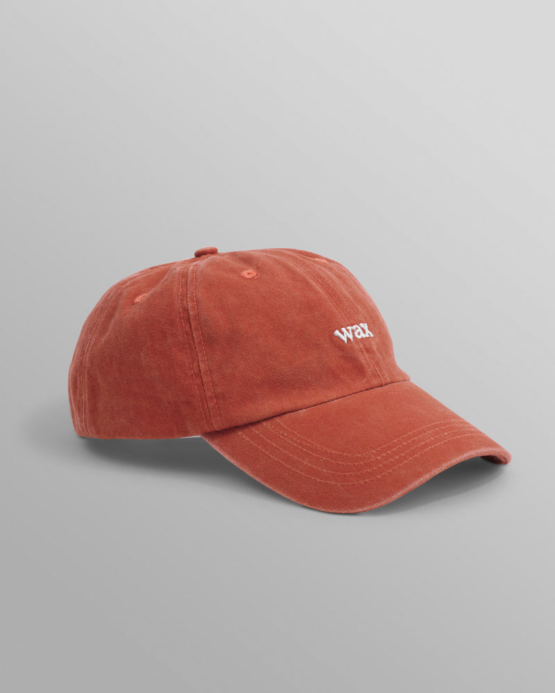 wax london Spencer - Washed Red Cotton Sports Cap