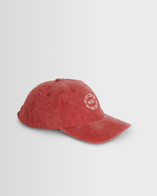 wax london men's Spencer - Washed Rust Heavy Cotton Twill Sports Cap