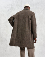 wax london Stan - Brown Fleck Tweed Car Coat