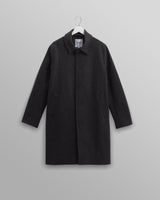 wax london Stan - Charcoal Twill Wool Car Coat