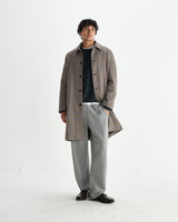 wax london men's Stan - Natural Houndstooth Check Wool Car Coat