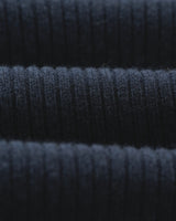 wax london Stanley - Navy Rib-Knit Wool Jumper