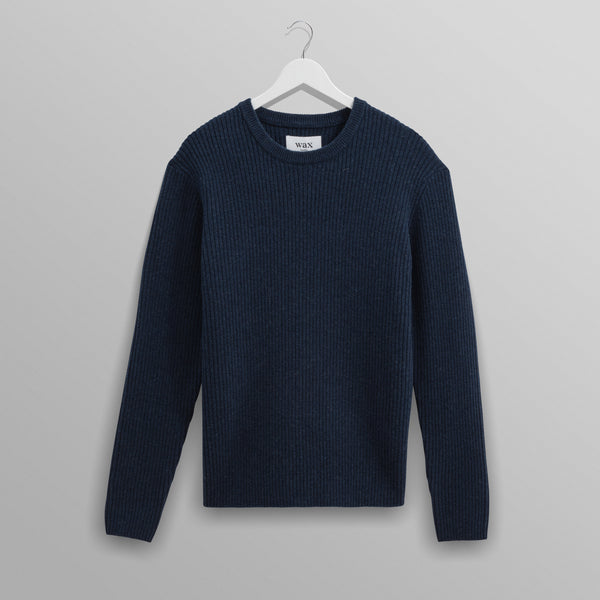【正規品】Bibiy. ROSIE SHIRT KNIT NAVY Bibiy ROSIE SHIRT KNIT NAVY (Navy) Collared Knit Bibiy Rosie