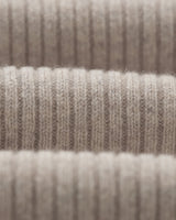 wax london Stanley - Oatmeal Rib-Knit Wool Jumper