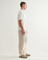 wax london men's Tellaro - Ecru Flower Jacquard Shirt