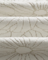 wax london men's Tellaro - Ecru Flower Jacquard Shirt