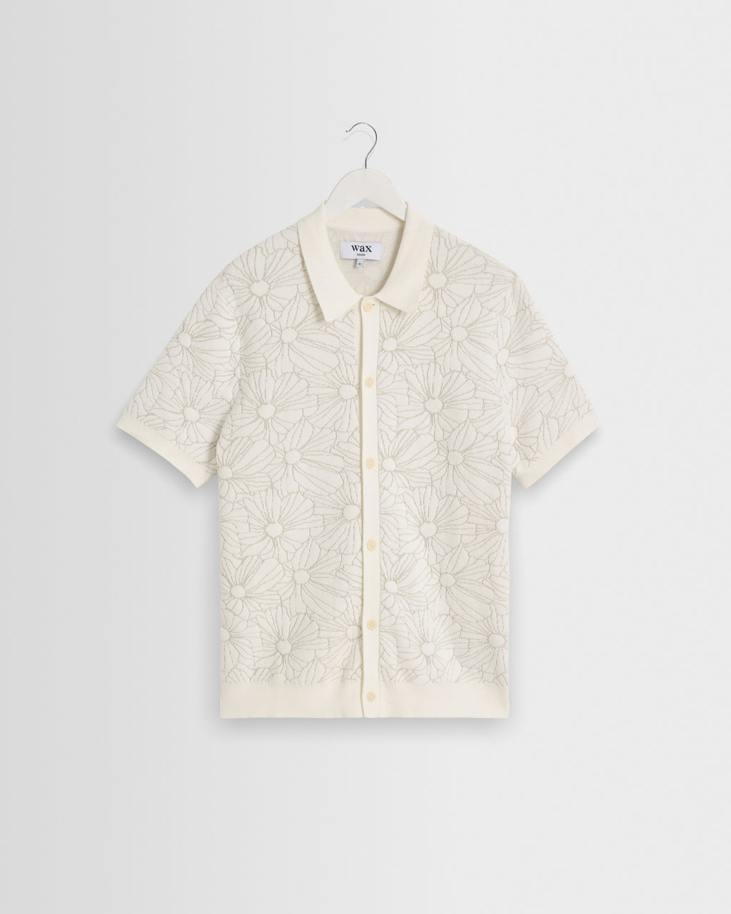 Tellaro - Ecru Flower Jacquard Shirt