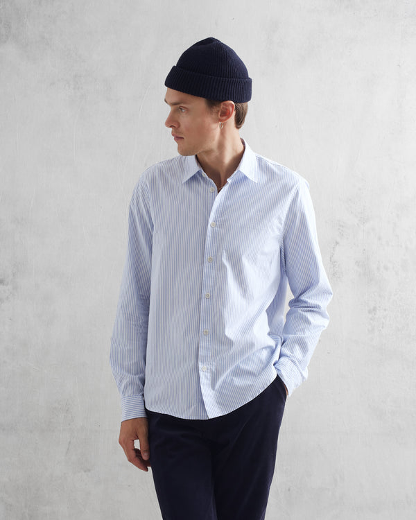 wax london Trin Shirt Oxford Stripe