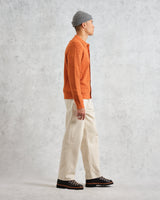 wax london Tristan - Rust Cable Stitch Knitted Shirt