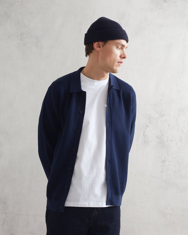 wax london Tristan Shirt Navy