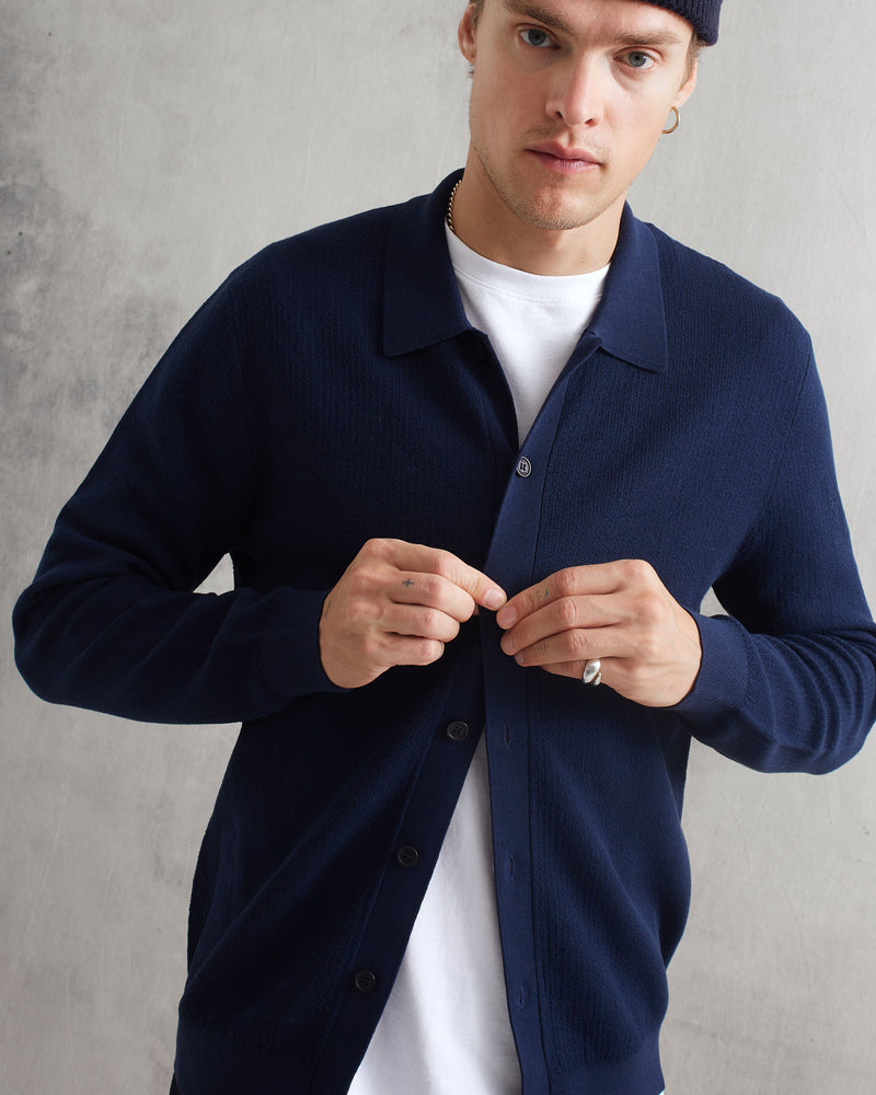 wax london Tristan Shirt Navy