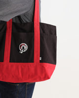 wax london men's Truman - Black And Red Camden Canvas Tote Bag