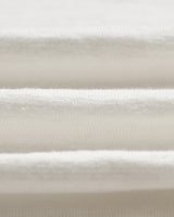 wax london men's Turin - Ecru Slub Knitted Cotton And Linen Polo