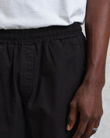 wax london men's Tyne - Black Linen Ripstop Trousers